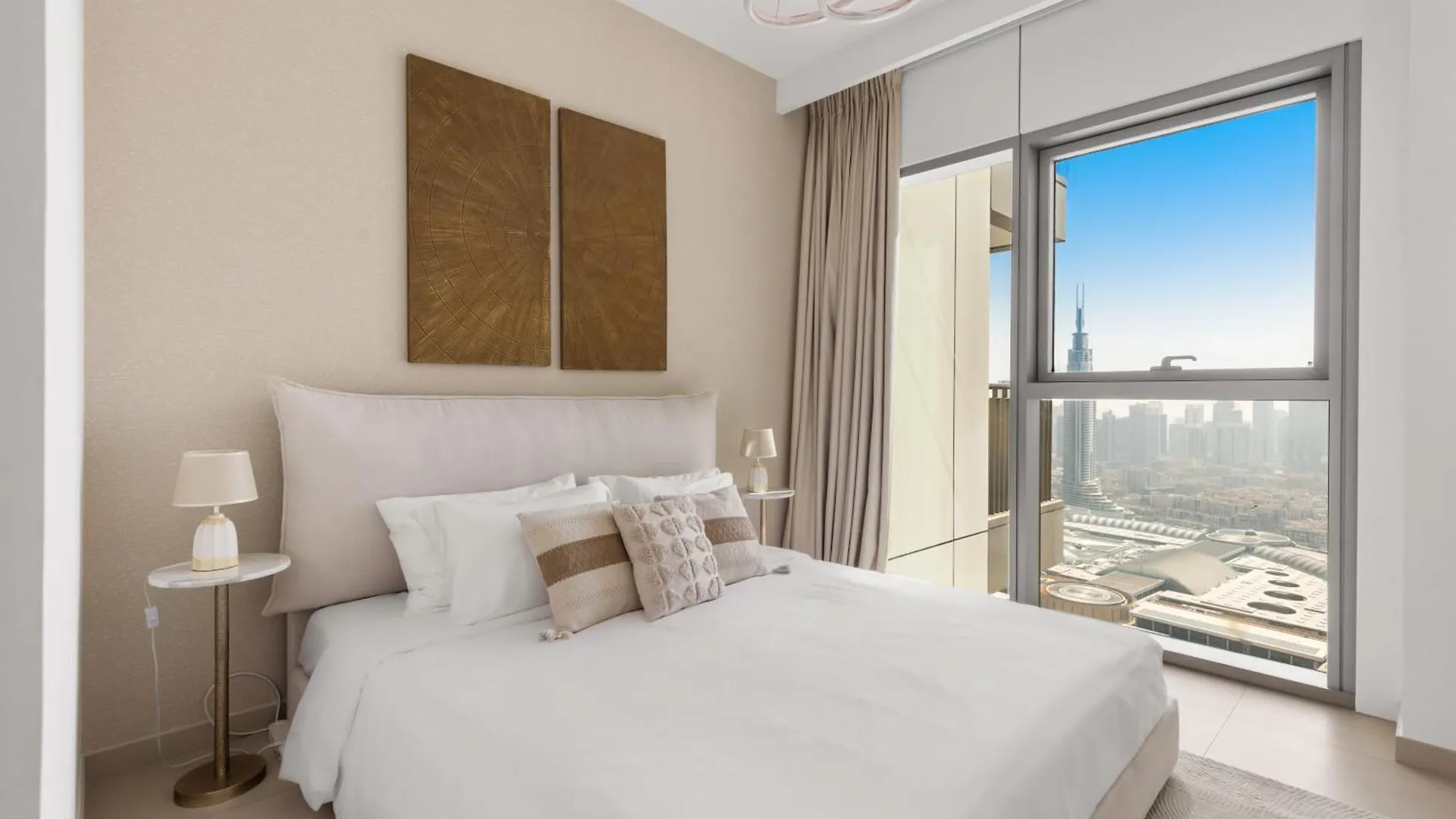 Deluxe 4Br With Patio - Burj Khalifa And Fountains View Apartment Dubai