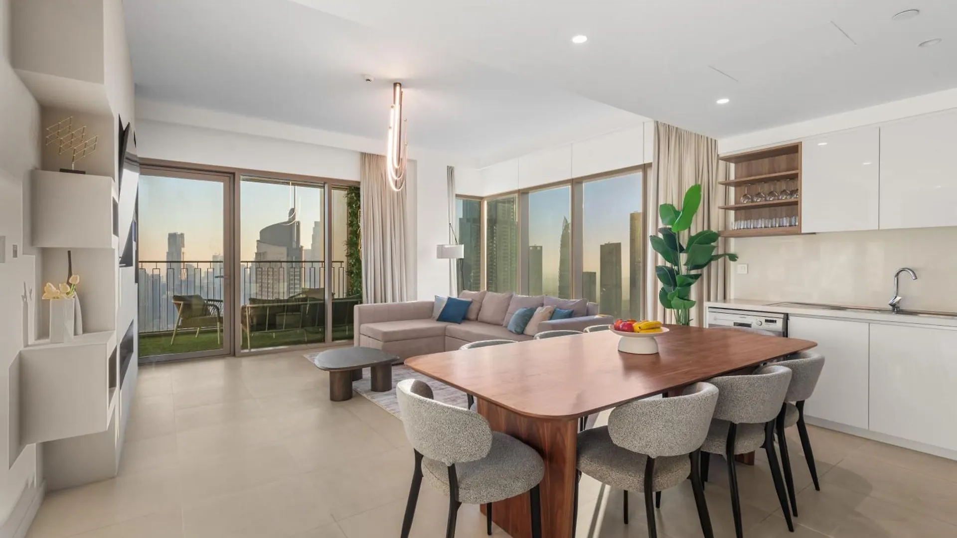 Deluxe 4Br With Patio - Burj Khalifa And Fountains View Apartment Dubai